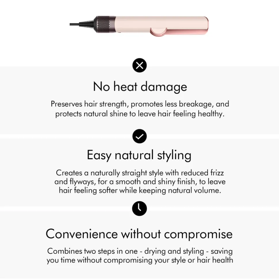 Airstrait™ Straightener (Ceramic Pink)
