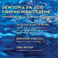 Dewtopia 5% Acid Firming Night Crème. 50ML