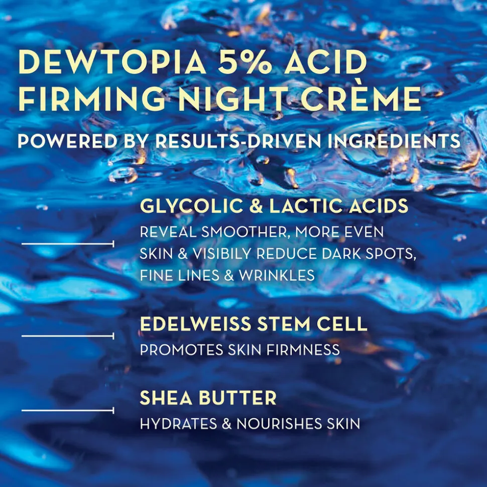 Dewtopia 5% Acid Firming Night Crème. 50ML