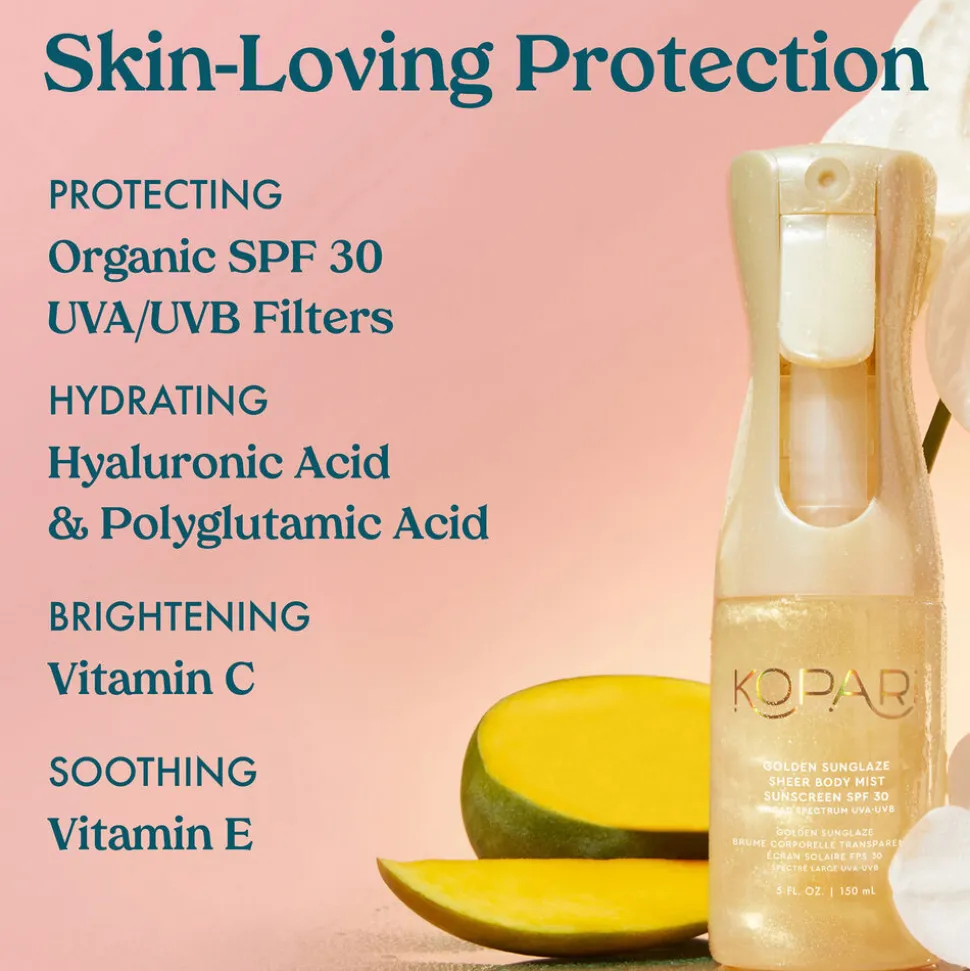Golden Sunglaze Sheer Body Mist Sunscreen SPF 30 150ML
