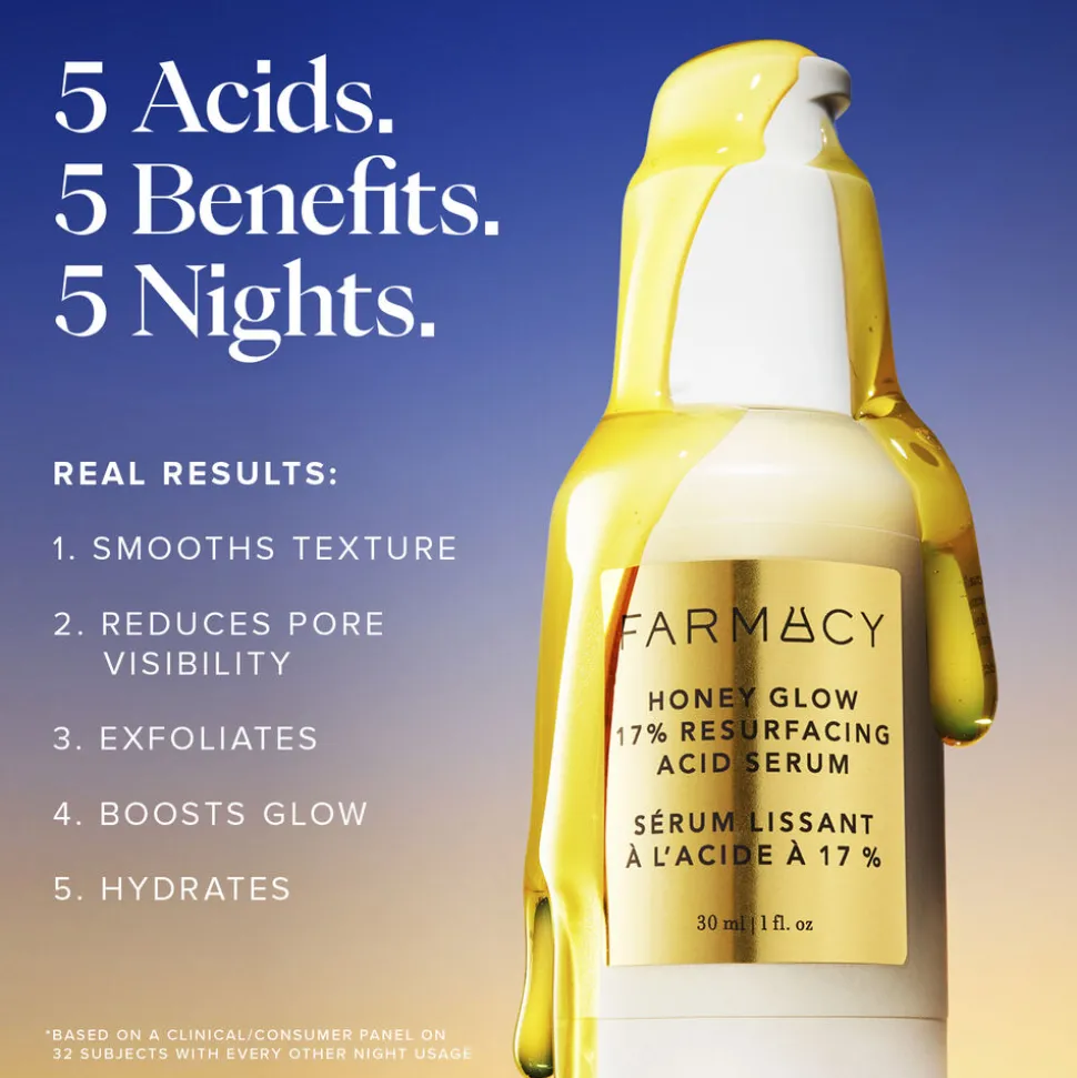 Honey Glow 17% Resurfacing Acid Serum 30ML