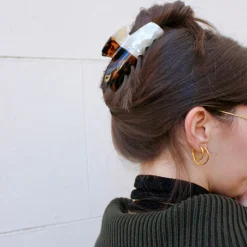 Lora XL Clip in Ivory Tortoiseshell
