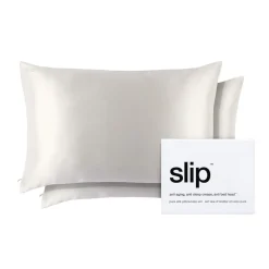 Pure Silk Queen Pillowcase Duo – White