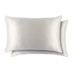 Pure Silk Queen Pillowcase Duo – White